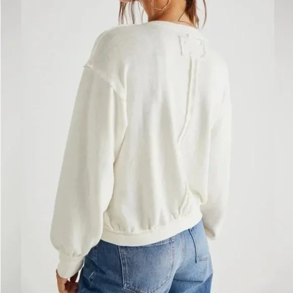 Free People Anyway Tee in Gardenia NWT - Picture 4 of 8